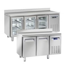 Commercial worktop freezers and fridges