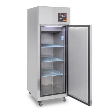 armadio-frigo-professionale-700-litri-positivo-con-ruote-sinistra-aperto