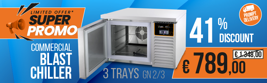 Professional Temperature Reducer/Freezer 3 Trays on offer at 794 euros.
