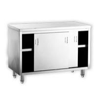 EKO Stainless Steel Work Table Sliding Doors Cabinet