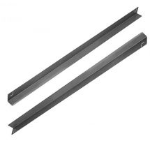 Pair of L-shaped stainless steel guides for 900 liter upright fridges