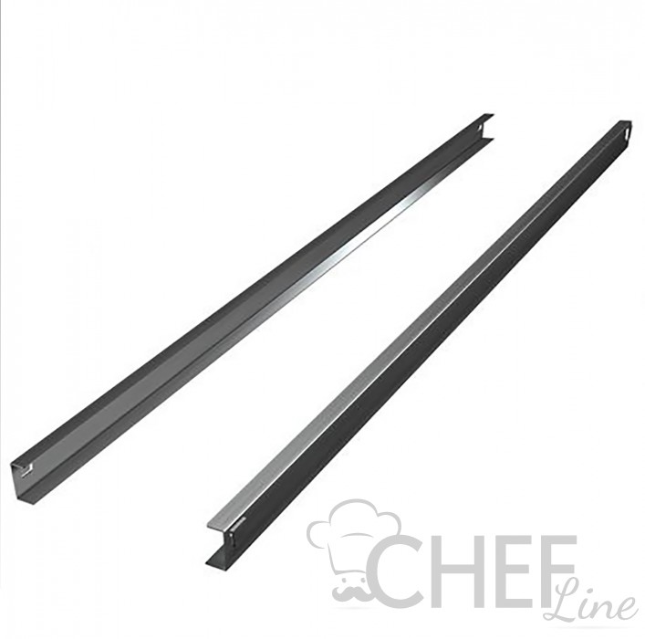 Pair of C Stainless Steel Guides for 900 Liters Upright Fridges