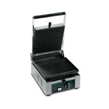 Cast Iron Commercial Panini Grill With Grooved Plate