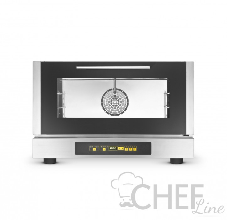 Four pâtisserie électrique à contrôle digital 3 plaques 60x40 cm à vapeur directe
