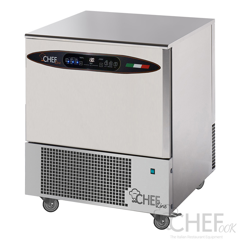 CHEFOOK Blast Chiller/Blast Freezer 5 Trays GN 1/1 - 60 x 40 DELUXE With Wheels