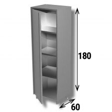 AISI 304 Stainless Steel Hinged Door Storage Cabinet
