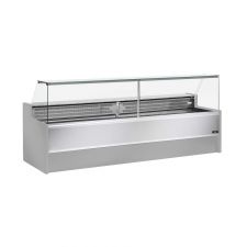 Ventilated Serve Over Counter Messina with Flat Glass and Storage Depth 98 cm 0°C/+2°C