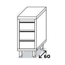 Commercial Stainless-Steel Drawer Unit