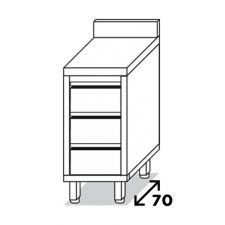 Commercial Stainless-Steel Drawer Unit