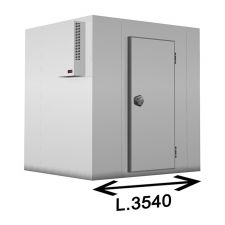 Kühlzelle 0°C/+10°C Huckepack-Kühlaggregat Mit Boden Breite 354 Cm