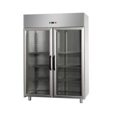  Commercial Upright Freezer 1200 -18°C/-22°C - 2 Glass Doors by Chefook