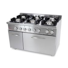 Commercial Gas Range With Oven 20GX7F6+FE