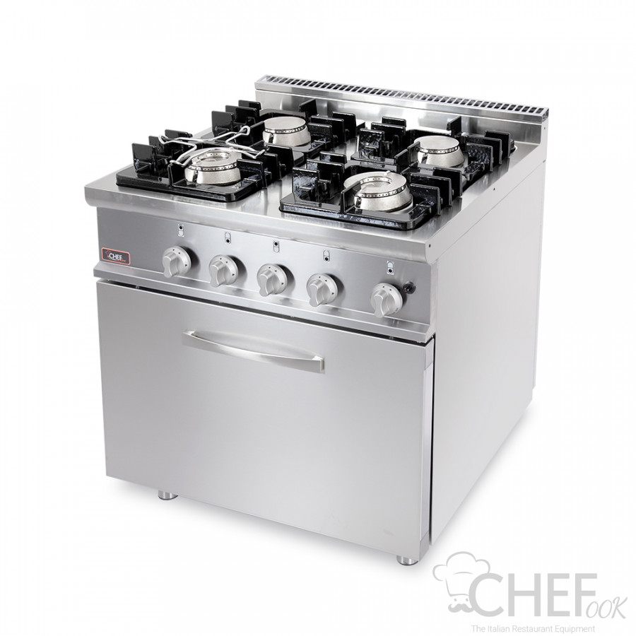 Commercial Gas Range With Oven
