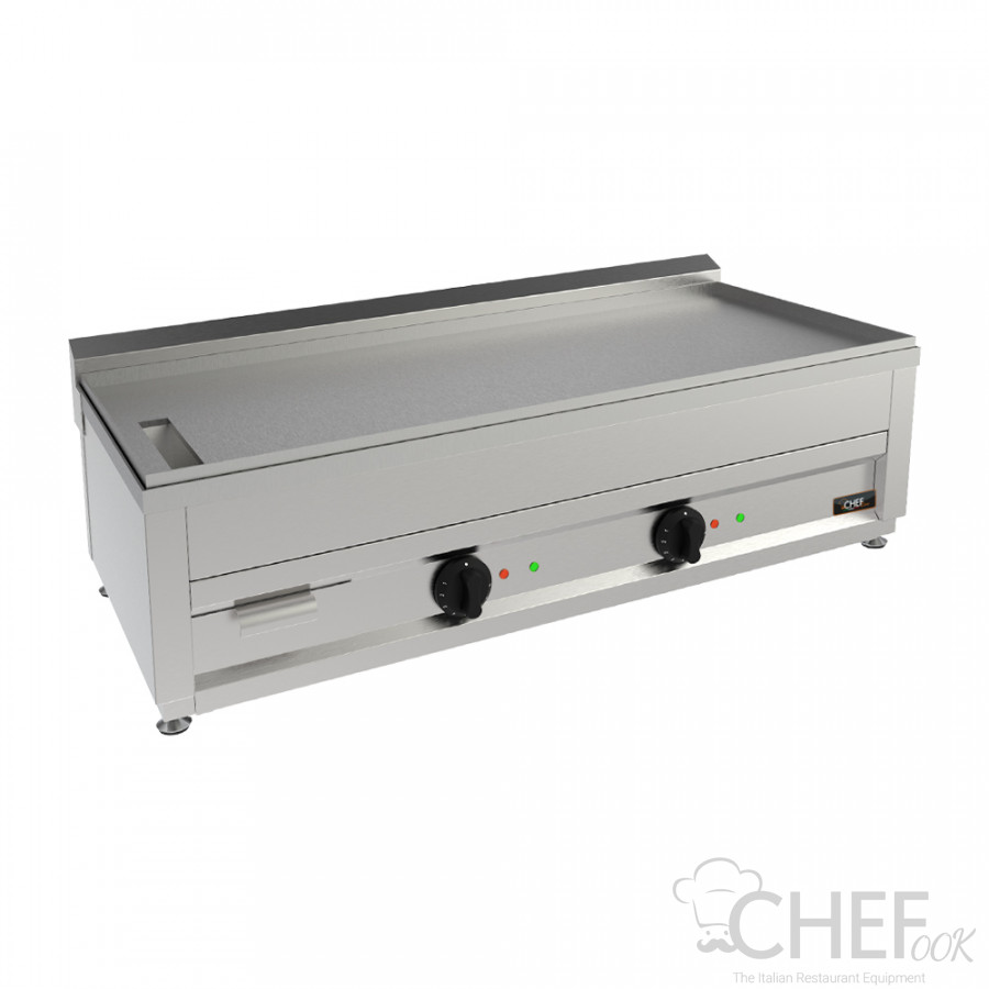 Commercial Electric Countertop Griddle - 102 L x 53 D cm for Piadina, Pita and Tortillas