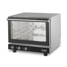 Commercial Electric Convection Oven for bars with manual panel, humidification and grills 