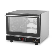 Commercial Electric Convection Oven for bars with digital panel and humidification 4 Trays (60 x 40 cm)