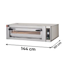 Commercial Electric Single Pizza Oven Top - 6 x 34cm-Diameter Pizzas 144 x 101 x 40 cm