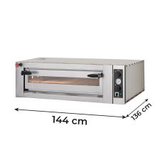 Commercial Electric Single Pizza Oven Top - 9 x 34cm-Diameter Pizzas - Manual