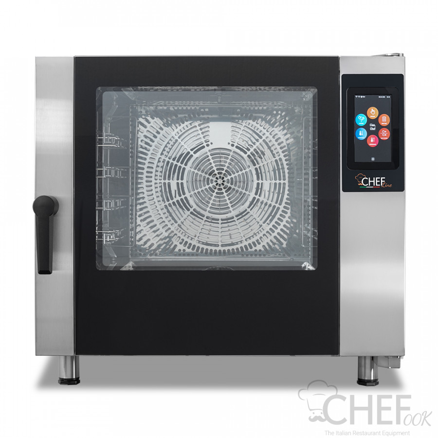 Commercial Digital Gas Steam Oven with 4 GN1/1-60x40 Trays