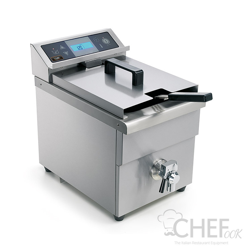 Commercial Electric Induction Fryer 8 litres With Tap