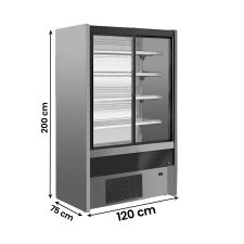Multideck Fridge Cold Cuts, Beverages and Dairy Products Chioggia With Sliding Doors +2°C/+6°C chefook