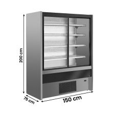 Multideck Fridge Cold Cuts, Beverages and Dairy Products Chioggia With Sliding Doors +2°C/+6°C chefook