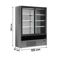 Multideck Fridge Cold Cuts, Beverages and Dairy Products Olbia With Sliding Doors +2°C/+6°C CHEFOOK
