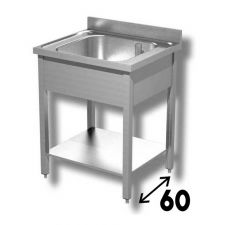 Freestanding Commercial Stainless Steel Single-Bowl Sink