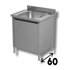 Commercial Stainless Steel Single-Bowl Sink Cabinet CHLA600