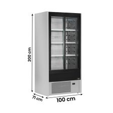 Multideck Fridge With Sliding Doors Cold Cuts, Beverages, Dairy Products +2°C/+6°C Depth 100 cm 