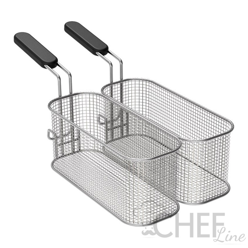 Pair Of 1/2 Baskets For Gas Fryer 9 Liters Best Prices chefook