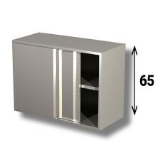 AISI 304 Stainless Steel Sliding Door Wall Cabinet 