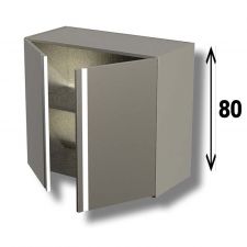 AISI 304 Stainless Steel Wall Cabinet with Hinged Door