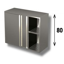 AISI 304 Stainless Steel Sliding Door Wall Cabinet