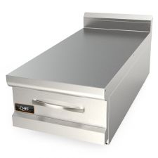 Countertop Inox Worktop With With Drawer For Commercial Ranges 90 cm