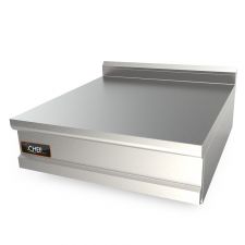 Countertop Inox Double Worktop For Commercial Ranges 90 cm