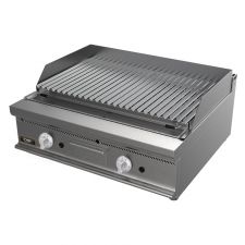 Double Gas Barbecue With Lava Rocks 70 cm / 27,5 in Depth
