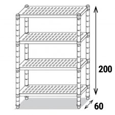 Stainless-Steel Shelf Eko Line AISI 430