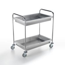 Stainless Steel Commercial Service Trolley 2 Tanks