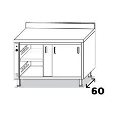 Stainless Steel Heated Work Table Cabinet