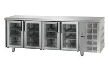 Kühltisch 4 Glastüren Mit Arbeitsplatte TF04MIDPV