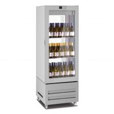 Commercial Wine Fridge 450 Litres (90 Bottles) +4°C/+18°C 2 Display Sides H 190 cm