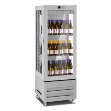 Commercial Wine Fridge 450 Litres (90 Bottles) +4°C/+18°C 3 Display Sides H 190 cm
