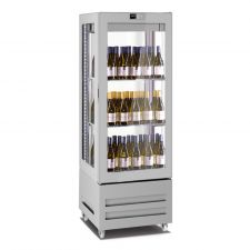 Commercial Wine Fridge 450 Litres (90 Bottles) +4°C/+18°C 4 Display Sides H 190 cm