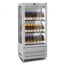 Commercial Wine Fridge 600 Litres (120 Bottles) +4°C/+18°C 3 Display Sides H 190 cm