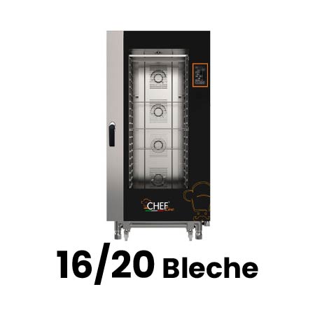 Elektro Heißluftöfen Manuell, Digital, Touchscreen 16/20 Bleche