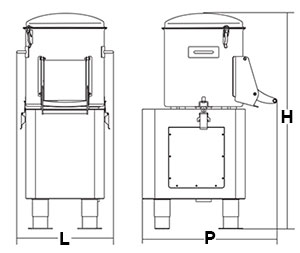 Commercial Potato Peeler Machine Three-phase